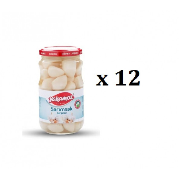 YAKAMOZ Sarımsak Turşusu 360 G x 12    ( Koli )