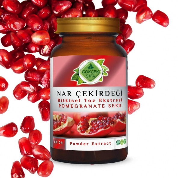 Nar Çekirdeği Toz Ekstresi (Punica Granatum Peel)90 gr Cam Kavanoz - 5