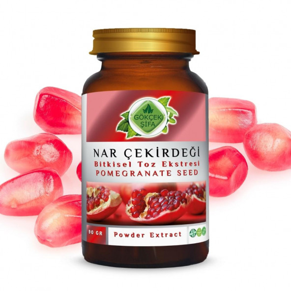 Nar Çekirdeği Toz Ekstresi (Punica Granatum Peel)90 gr Cam Kavanoz - 6