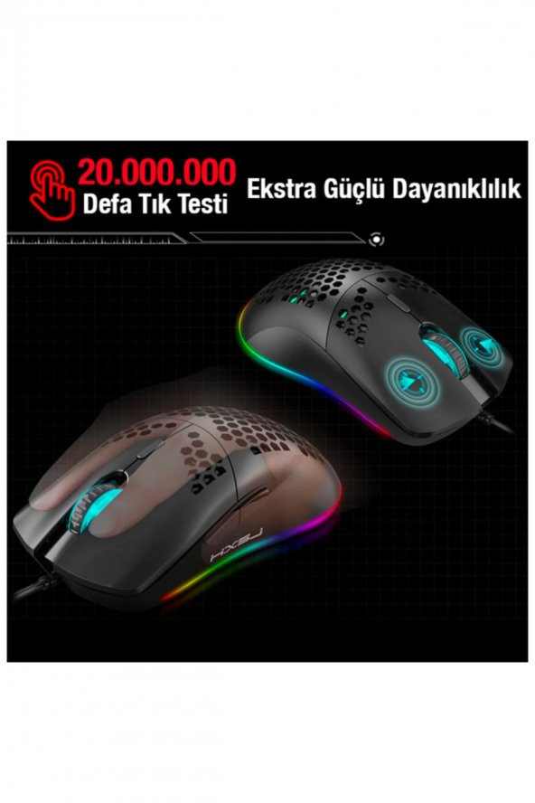 J900 Usb Kablolu Rgb Dpi Oyuncu Mouse Gaming Mouse - 4
