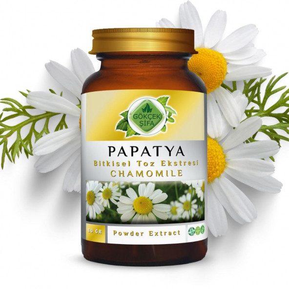 Papatya Toz Ekstresi (Chamomillae Romanae) 80 gr Cam Kavanoz - 3