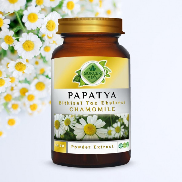 Papatya Toz Ekstresi (Chamomillae Romanae) 80 gr Cam Kavanoz - 8