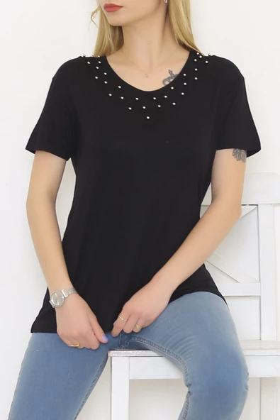 ZhlButik Önü İncili Bluz - 12