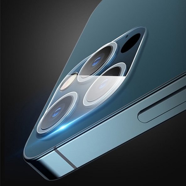 iPhone 12 Pro 6.1 9H 3D Full Tempered Cam Kamera Koruyucu - 2