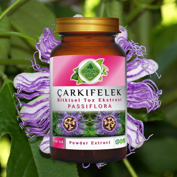 Passiflora (Çarkıfelek) Toz Ekstresi 100 gr. Cam Kavanoz - 2