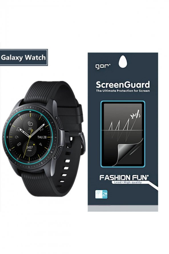 Gor Sm Galaxy Watch 42mm Darbe Emici Ekran Koruyucu 2 Adet Set - Şeffaf
