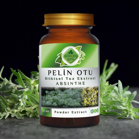 Pelin Otu Toz Ekstresi (Artemisia Absinthium)70 gr Cam Kavanoz - 4
