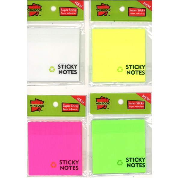 WINBOOK ŞEFAF POST-IT  SARI - 2