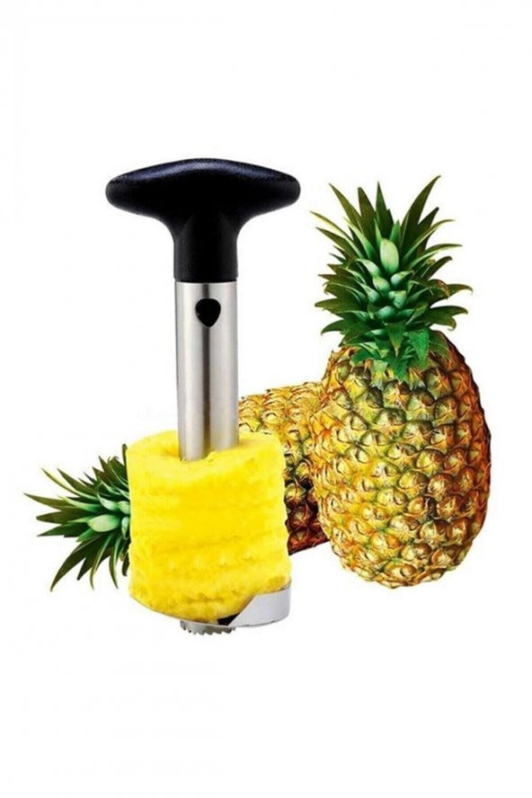 Ananas Soyma Dilimleme Bıçağı Paslanmaz Çelik Ananas Kesici Çelik Gövde 25 cm