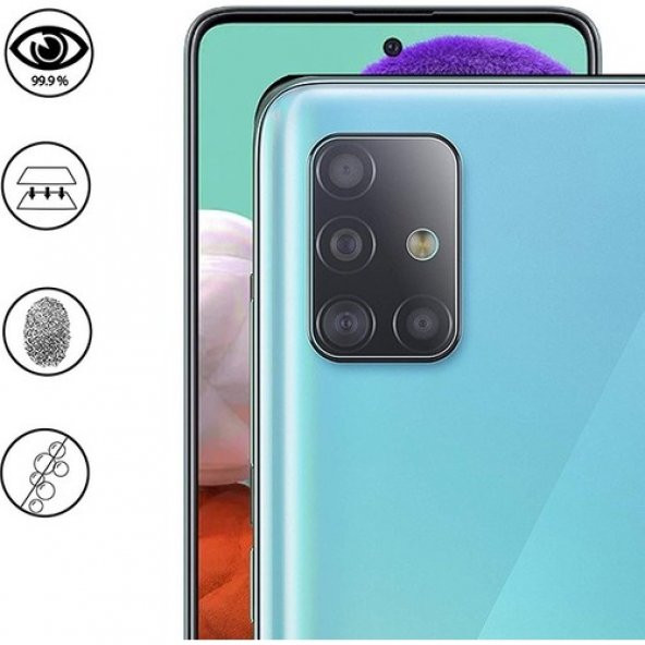 Ally Samsung Galaxy M51 Tempered Cam Kamera Koruyucu AL-33127 - 2