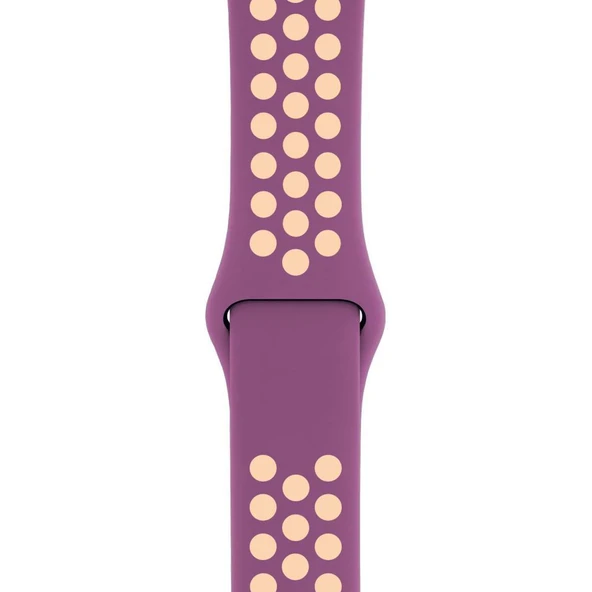 Apple Watch 38-40mm Silikon Kayış - Açık Mor/Lila - Resim 2