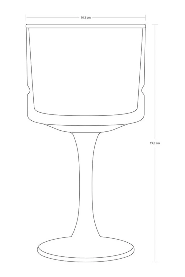 440437 Elysia Golden Touch Ayaklı Kokteyl Bardağı 4'lü - 3