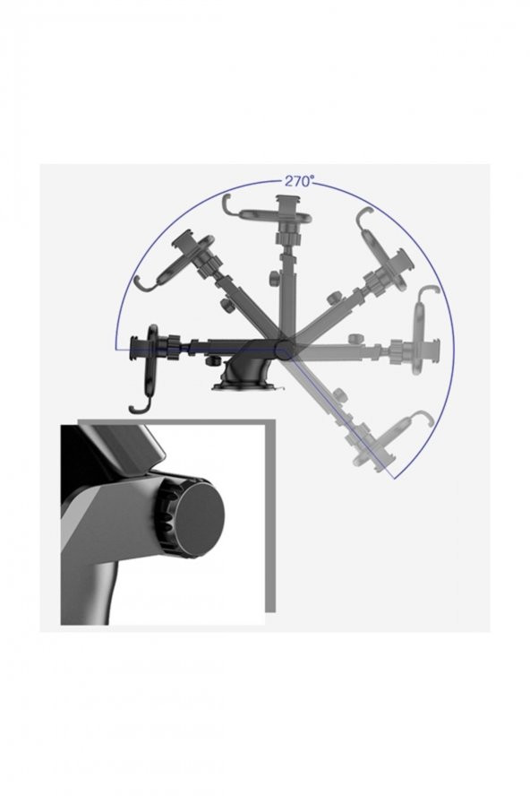 Kuulaa Gravity Suction Cup Teleskopik Cep Telefonu Araç Tutucu - 8