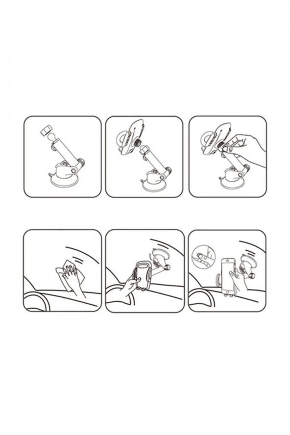 Kuulaa Gravity Suction Cup Teleskopik Cep Telefonu Araç Tutucu - 9