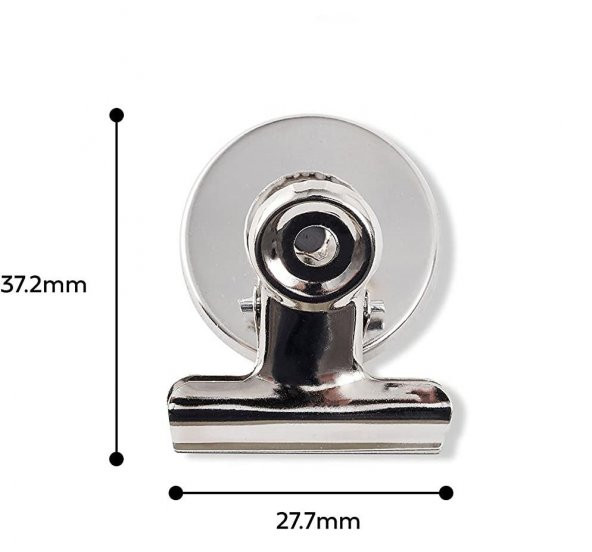 Valkyrie 12 Adet Mıknatıslı Mandallı Buzdolabı Magnet Fotoğraf Kağıt Evrak Tutucu - 8