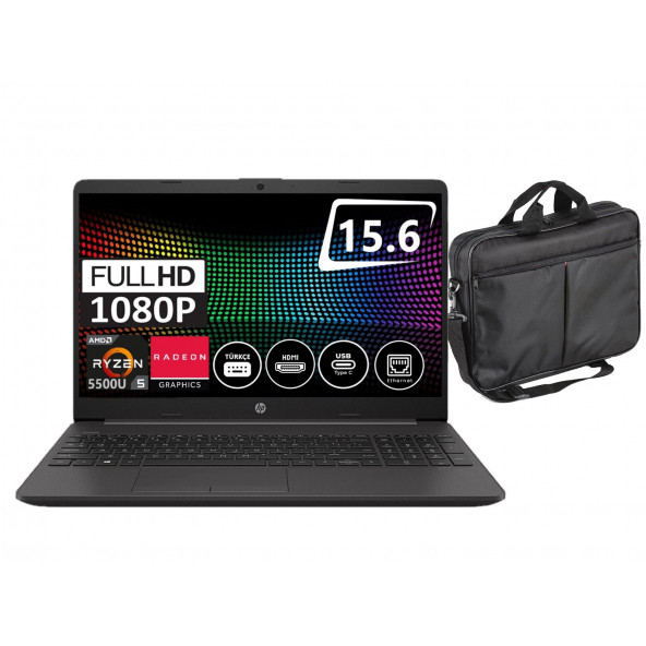 Hp 255 G8 Ryzen 5 5500U 16 GB 512GB SSD Windows 11 Home 15.6" FHD + Çanta 7N4W6AABT153