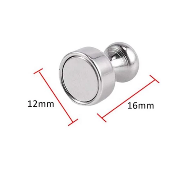 Valkyrie 12 Adet Yüksek Kalite Güçlü Neodyum Mıknatıs Buzdolabı Magnet Fotoğraf Evrak Kağıt Tutucu - 5