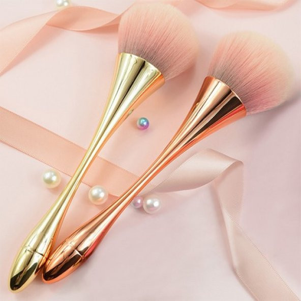 Ezere Altın Makyaj Fırçası Pudra Fırçası Fondöten Fırçası Allık Fırçası