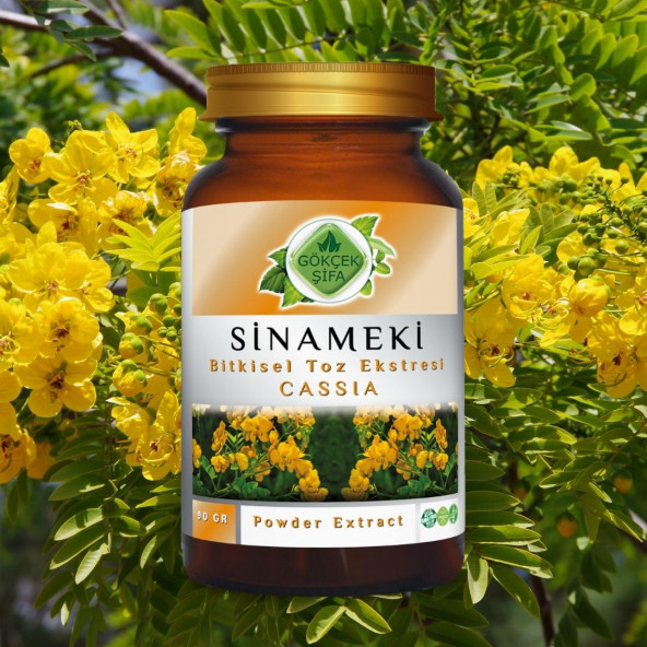 Sinameki Toz Ekstresi (Cassia Angustifolia) 90 gr Cam Kavanoz - 3