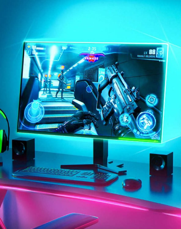 BASEUS Game Light RGB 5050 Esnek Oyuncu Pc LED Şerit Işık 5W1,5 m - 2