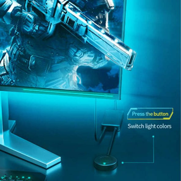 BASEUS Game Light RGB 5050 Esnek Oyuncu Pc LED Şerit Işık 5W1,5 m - 5