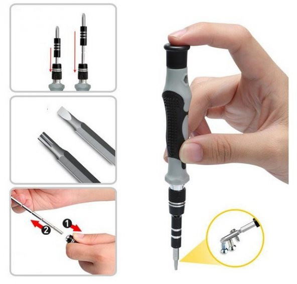 112 Parça Tornavida Tamir Seti - Resim 4