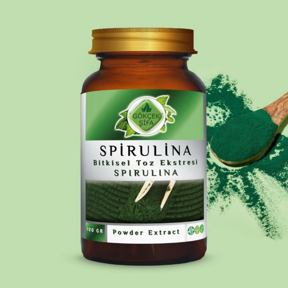Spirulina Toz Ekstresi (Arthrospira Platensis)100 gr Cam Kavanoz - 5