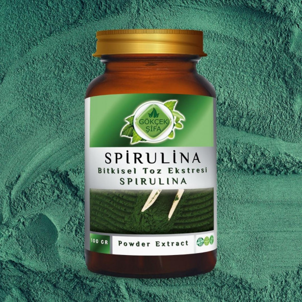 Spirulina Toz Ekstresi (Arthrospira Platensis)100 gr Cam Kavanoz - 7