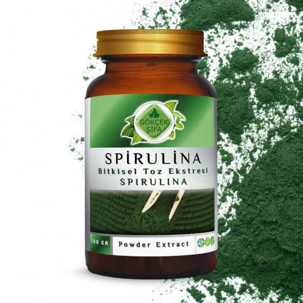 Spirulina Toz Ekstresi (Arthrospira Platensis)100 gr Cam Kavanoz - 8