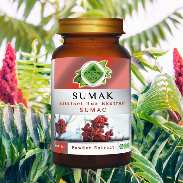 Sumak Toz Ekstresi (Sumak Rhus Coriaria L.)100 gr. Cam Kavanoz - 4
