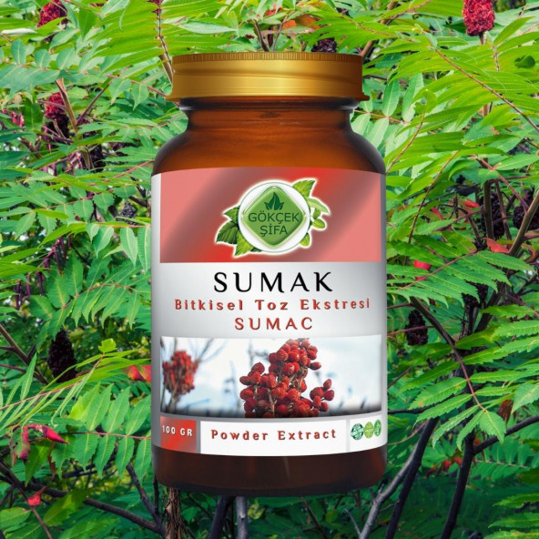 Sumak Toz Ekstresi (Sumak Rhus Coriaria L.)100 gr. Cam Kavanoz - 5