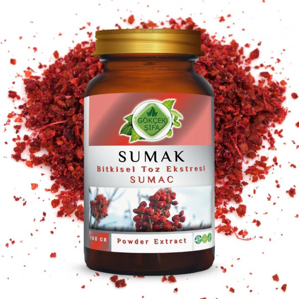 Sumak Toz Ekstresi (Sumak Rhus Coriaria L.)100 gr. Cam Kavanoz - 6