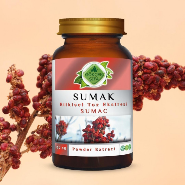 Sumak Toz Ekstresi (Sumak Rhus Coriaria L.)100 gr. Cam Kavanoz - 8
