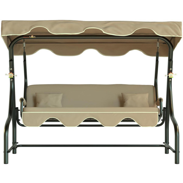 Yekta 3 Kişilik Bahçe Salıncağı Balkon Salıncak 200 cm Urla - 3