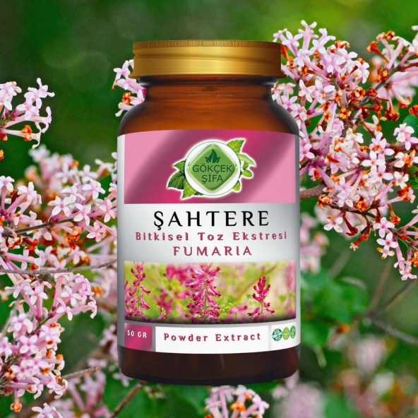 Şahtere Toz Ekstresi (Fumaria Officinalis)50 gr Cam Kavanoz - 9