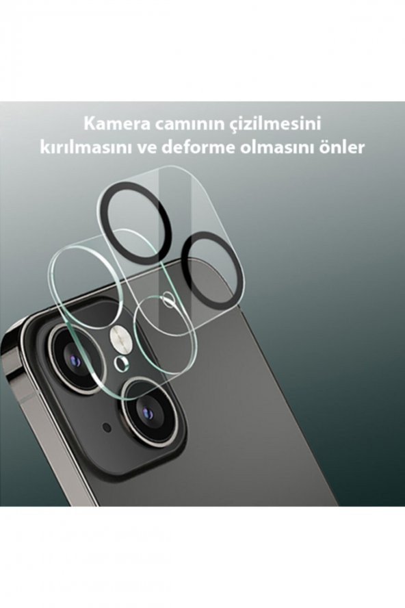 Ally Iphone 13-13 Mini 3d Full Tempered Glass Cam Kamera Koruyucu Şeffaf - 3