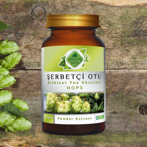 Şerbetçi Otu Toz Ekstresi (Humulus Lupulus)70 gr Cam Kavanoz - 2