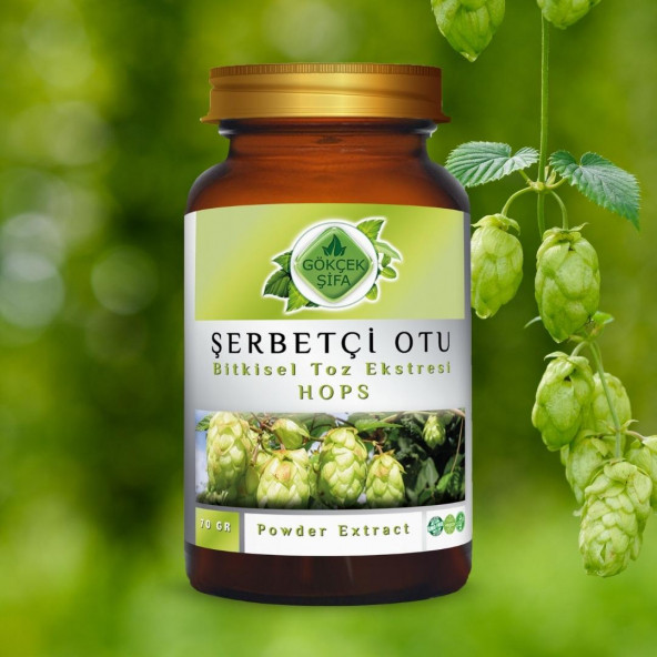 Şerbetçi Otu Toz Ekstresi (Humulus Lupulus)70 gr Cam Kavanoz - 7