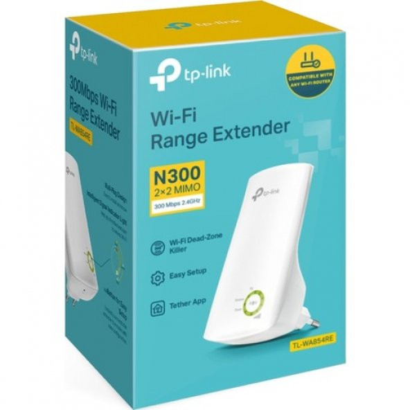 TP-LINK TL-WA854RE 300 Mbps Wifi Pro Sinyal Güçlendirici, Kablosuz Wall Plug Kolay Kurulumlu Evrensel Menzil Genişletici - 4
