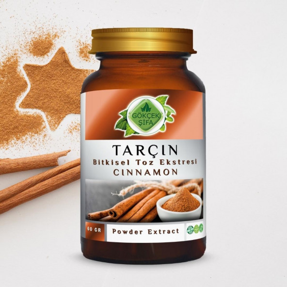 Tarçın Toz Ekstresi (Cinnamomum)  60 gr Cam Kavanoz - 7