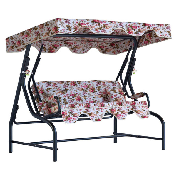 Yekta 3 Kişilik Bahçe Salıncağı Balkon Salıncak 200 cm İngiliz - 2