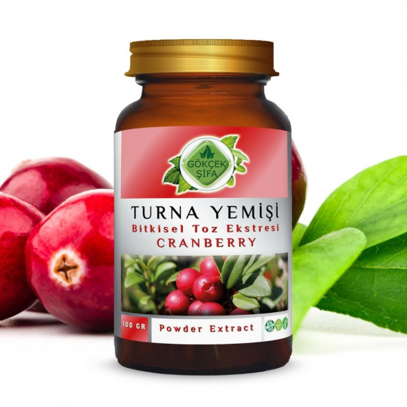 Turna Yemişi (Cran Berry) Toz Ekstresi 100 gr. Cam Kavanoz - 4