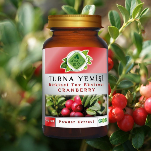 Turna Yemişi (Cran Berry) Toz Ekstresi 100 gr. Cam Kavanoz - 6
