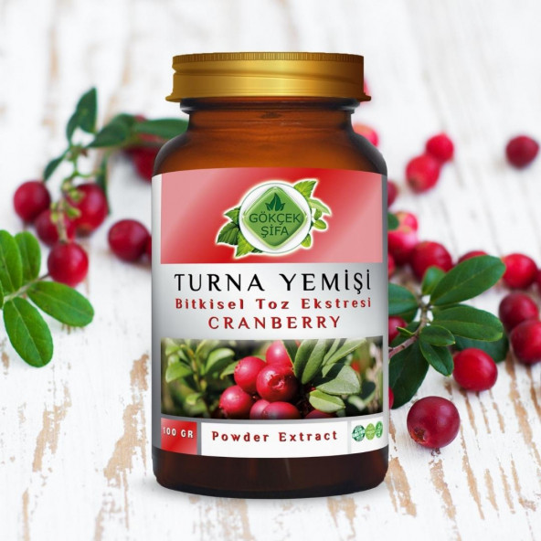 Turna Yemişi (Cran Berry) Toz Ekstresi 100 gr. Cam Kavanoz - 8