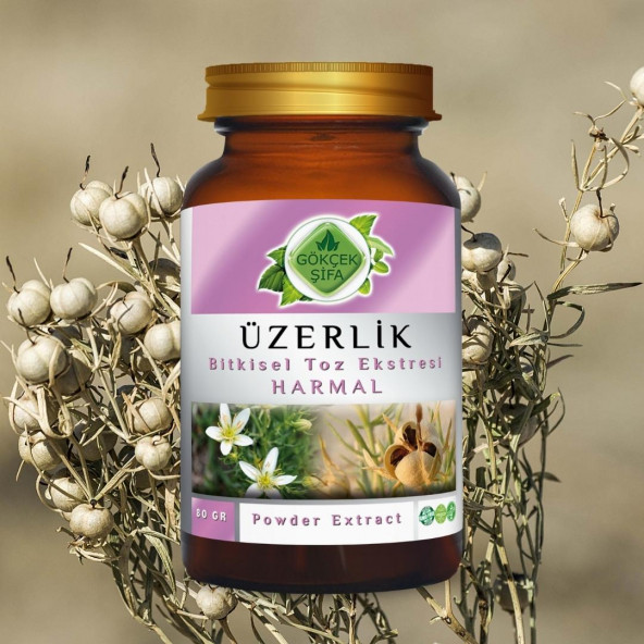 Üzerlik Toz Ekstresi (Peganum Harmala L.)80 gr Cam Kavanoz - 4