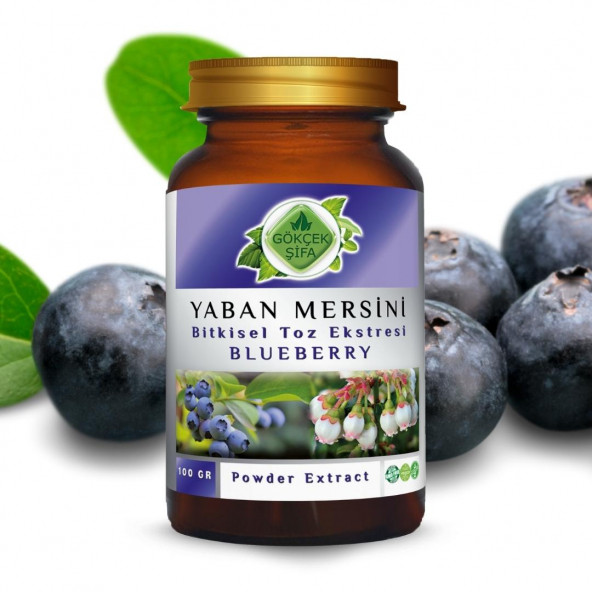 Yaban Mersini Toz Ekstresi (Vaccinium Myrtillus)100 gr Cam Kavanoz - 3