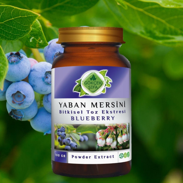 Yaban Mersini Toz Ekstresi (Vaccinium Myrtillus)100 gr Cam Kavanoz - 4