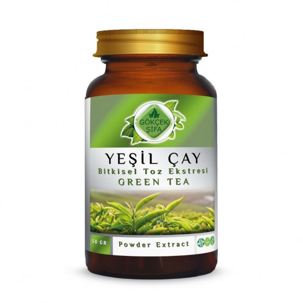 Yeşil Çay Toz Ekstresi (Camellia Sinensis)50 gr Cam Kavanoz