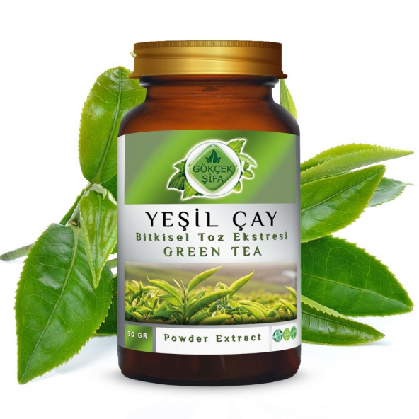 Yeşil Çay Toz Ekstresi (Camellia Sinensis)50 gr Cam Kavanoz - 6