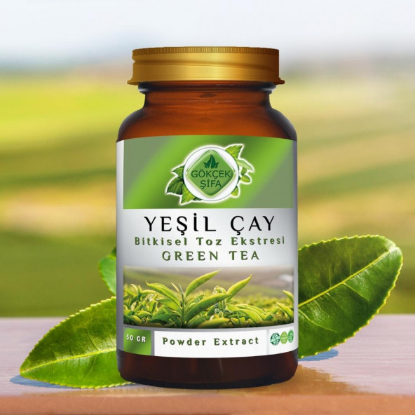 Yeşil Çay Toz Ekstresi (Camellia Sinensis)50 gr Cam Kavanoz - 9